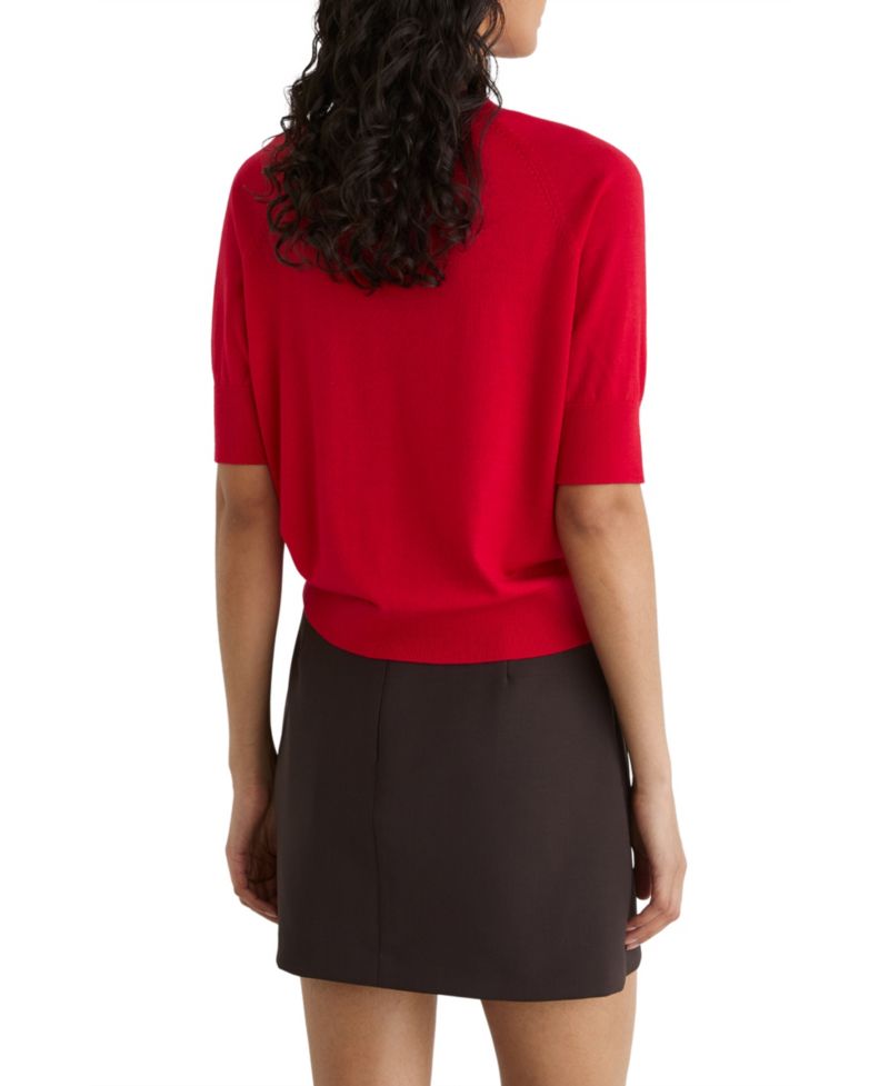 Women's Suzzie Merino Wool Mock-Neck T-Shirt