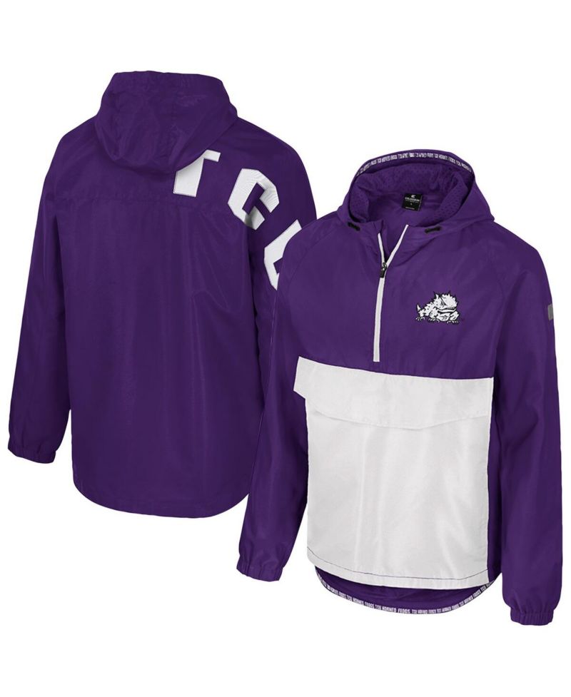 Men's Purple TCU Horned Frogs Reloaded Anorak Half-Zip Jacket