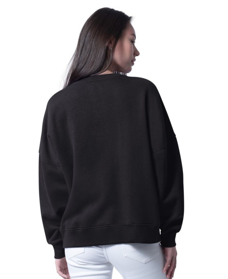 Women's Black Pittsburgh Steelers Oversized Feud Sweatshirt