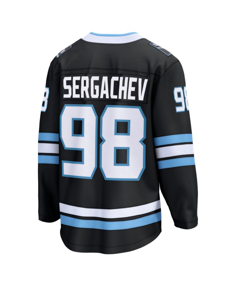 Men's Mikhail Sergachev Black Utah Mammoth Home Breakaway Player Jersey