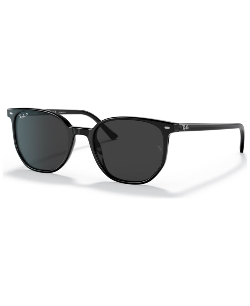 Unisex Elliot 54 Polarized Low Bridge Fit Sunglasses, RB2197F54-P