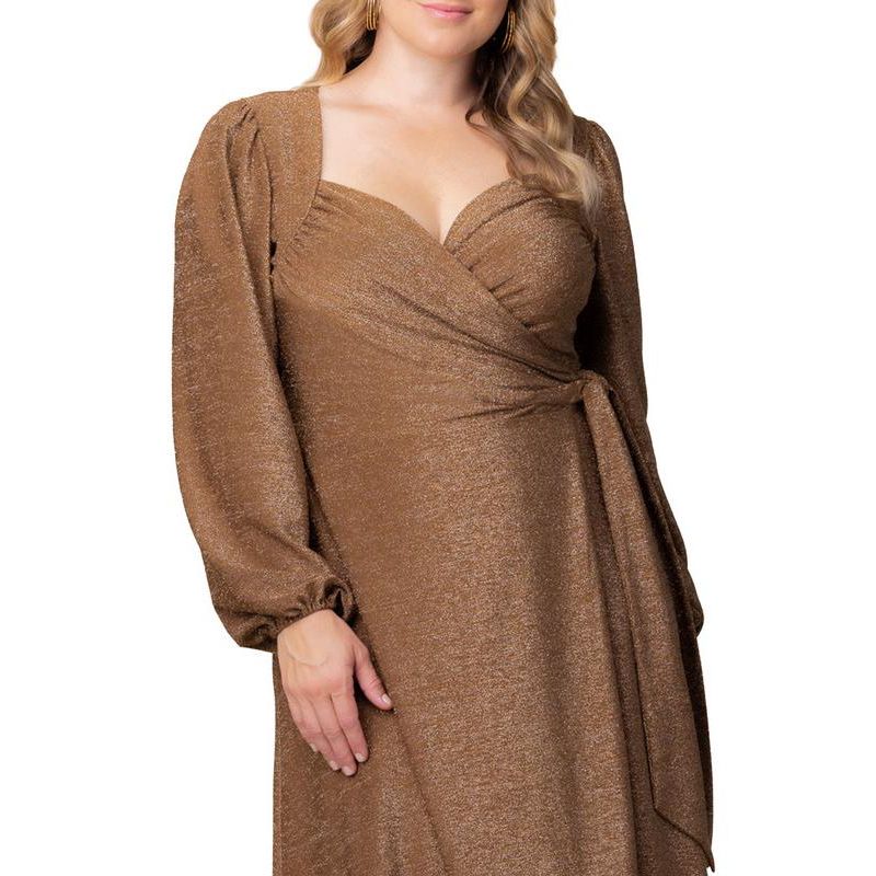 Plus Size Socialite Sweetheart Wrap Dress
