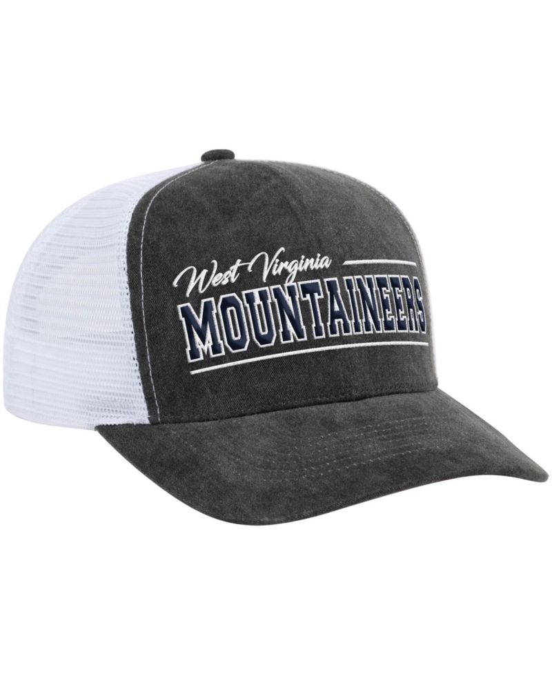 Men's and Women's Gray West Virginia Mountaineers Billy 2400 Adjustable Trucker Hat