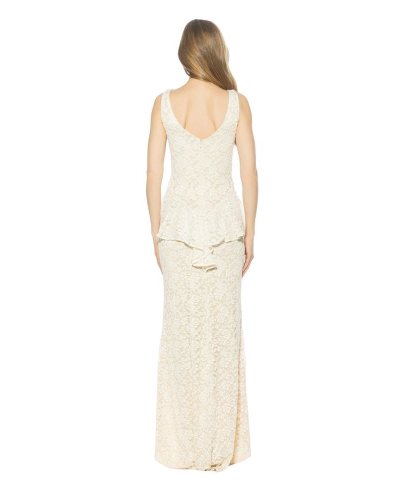 Women's Perrin Boatneck Ruffle Gown