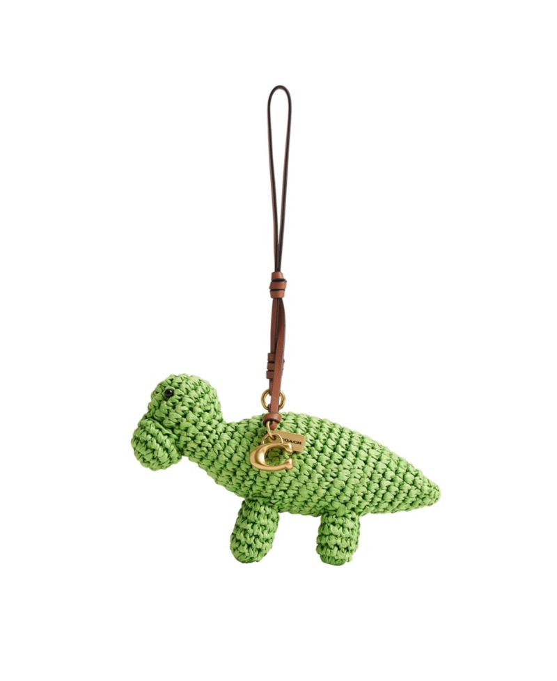 Dino Straw Bag Charm