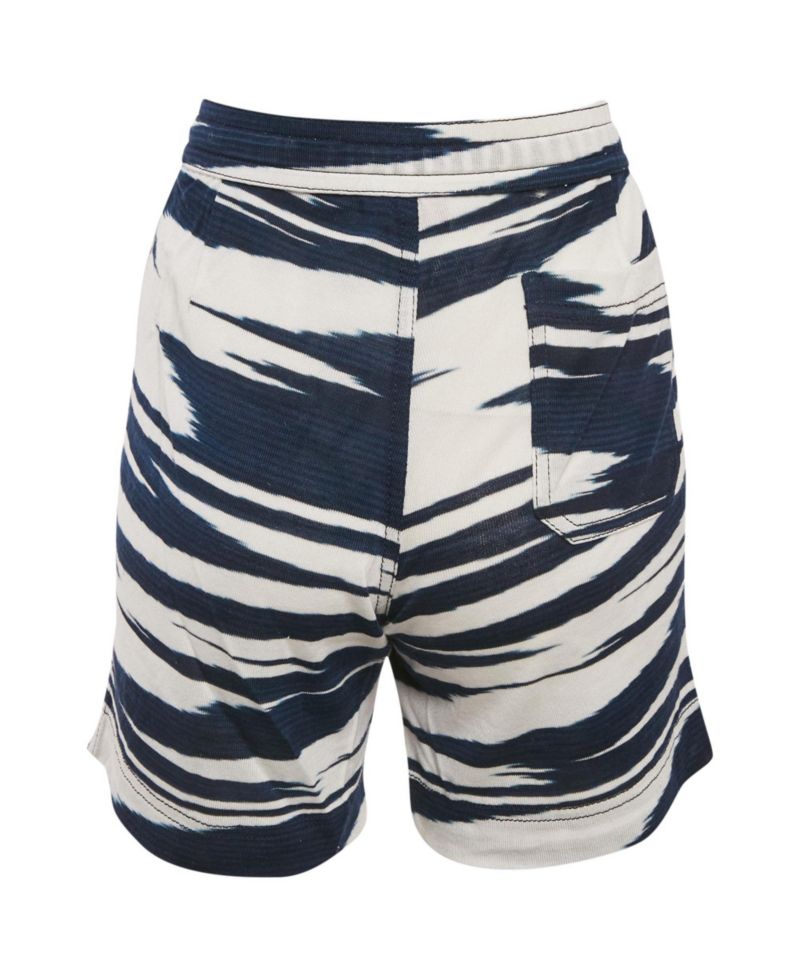 Women's Striped Knit Mid-Rise Drawstring Shorts, 7" Inseam