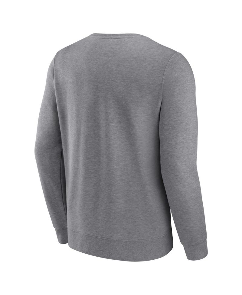 Men's Heather Gray Milwaukee Brewers Simplicity Pullover Sweatshirt