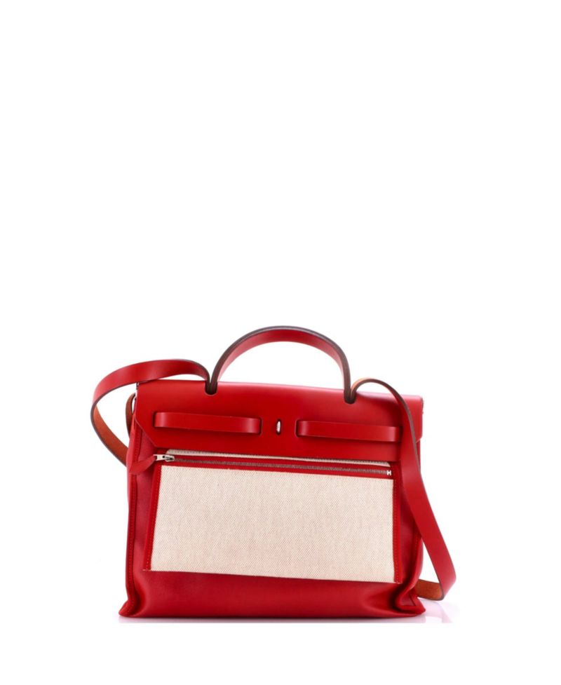 31 Herbag Zip Berline Vache Canvas and Leather