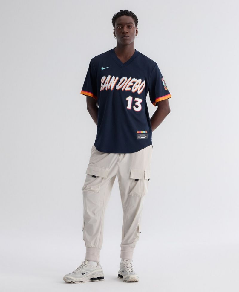 Men's Manny Machado Black San Diego Padres 2026 City Connect Stadium Jersey