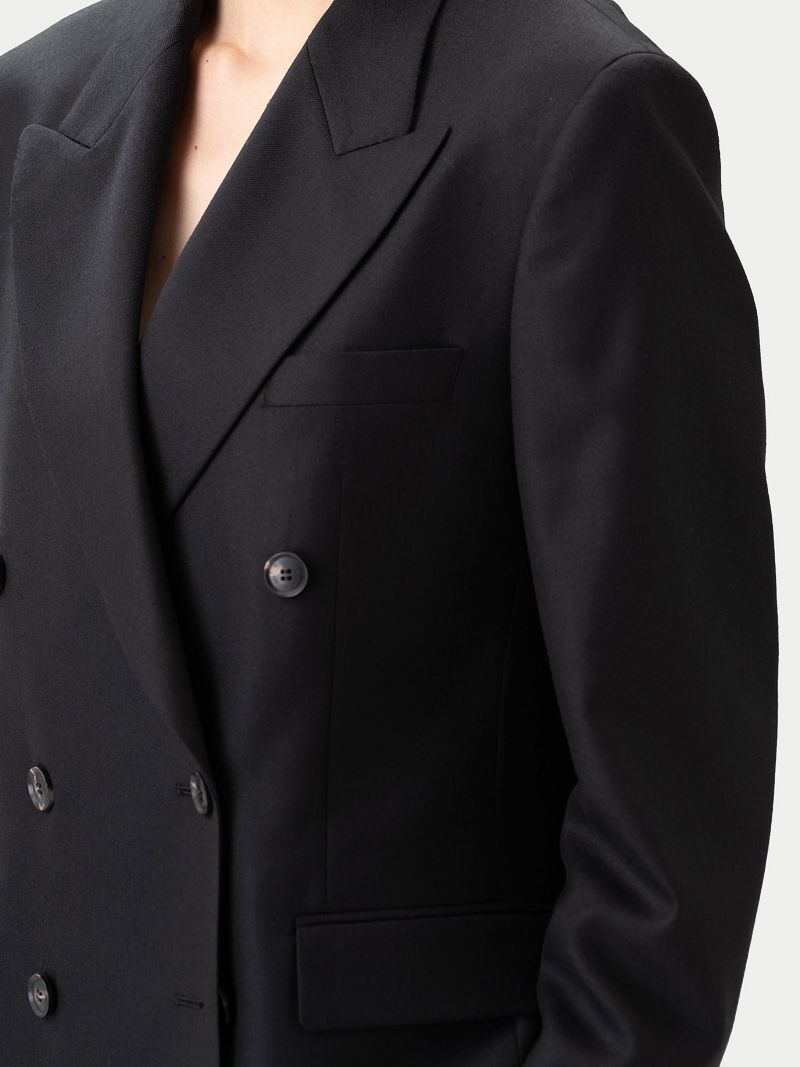 Women's Double-Breasted Cashmere Suit Blazer