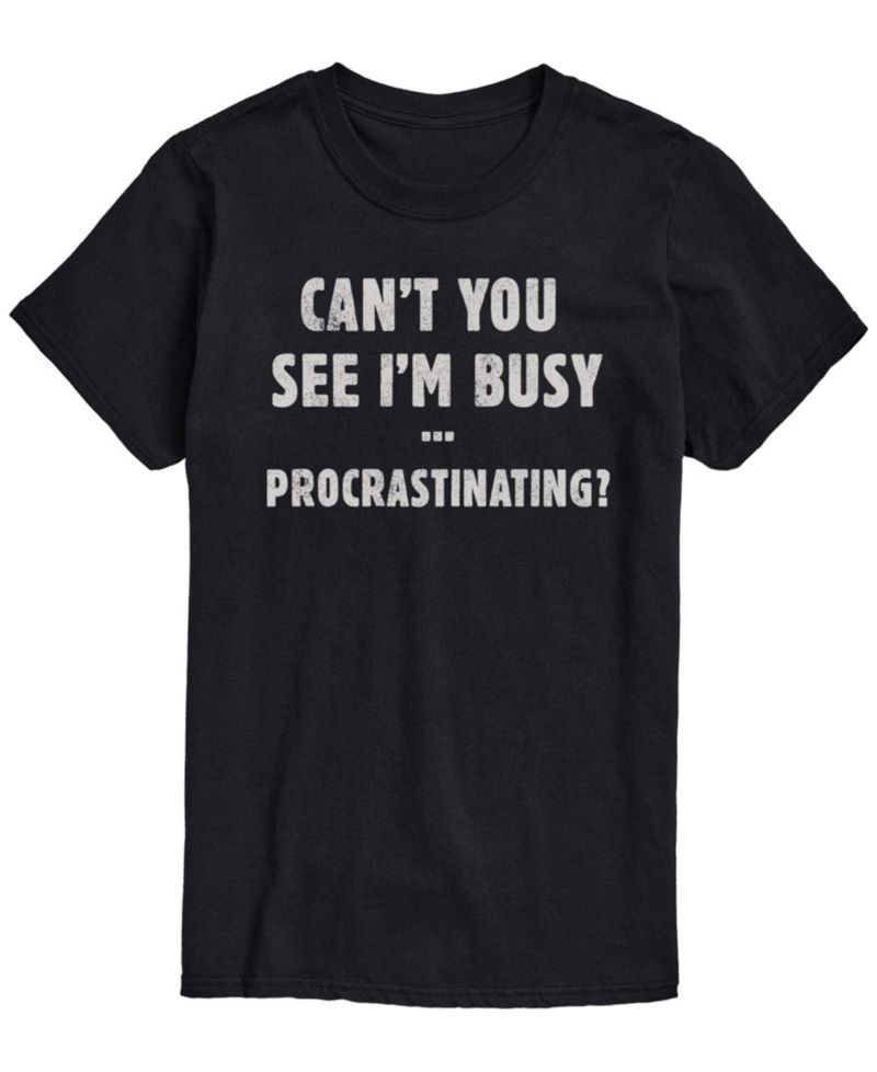 Men's Busy Procrastinating Short-Sleeve Graphic T-Shirt