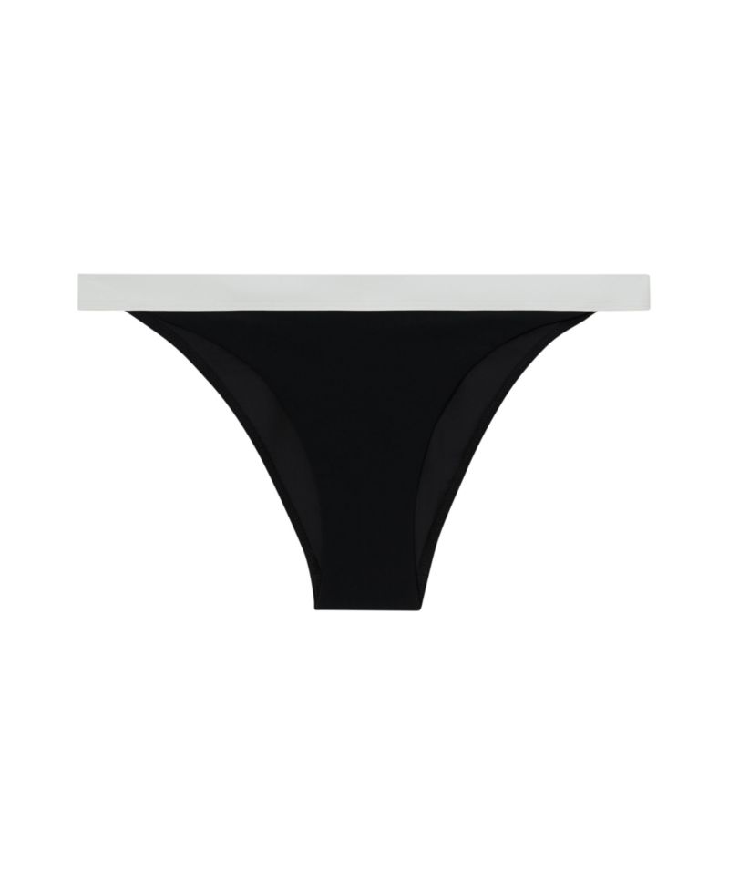 Women's Abby Colour-Block Mid-Rise High-Leg Cut Lined Bikini Bottoms