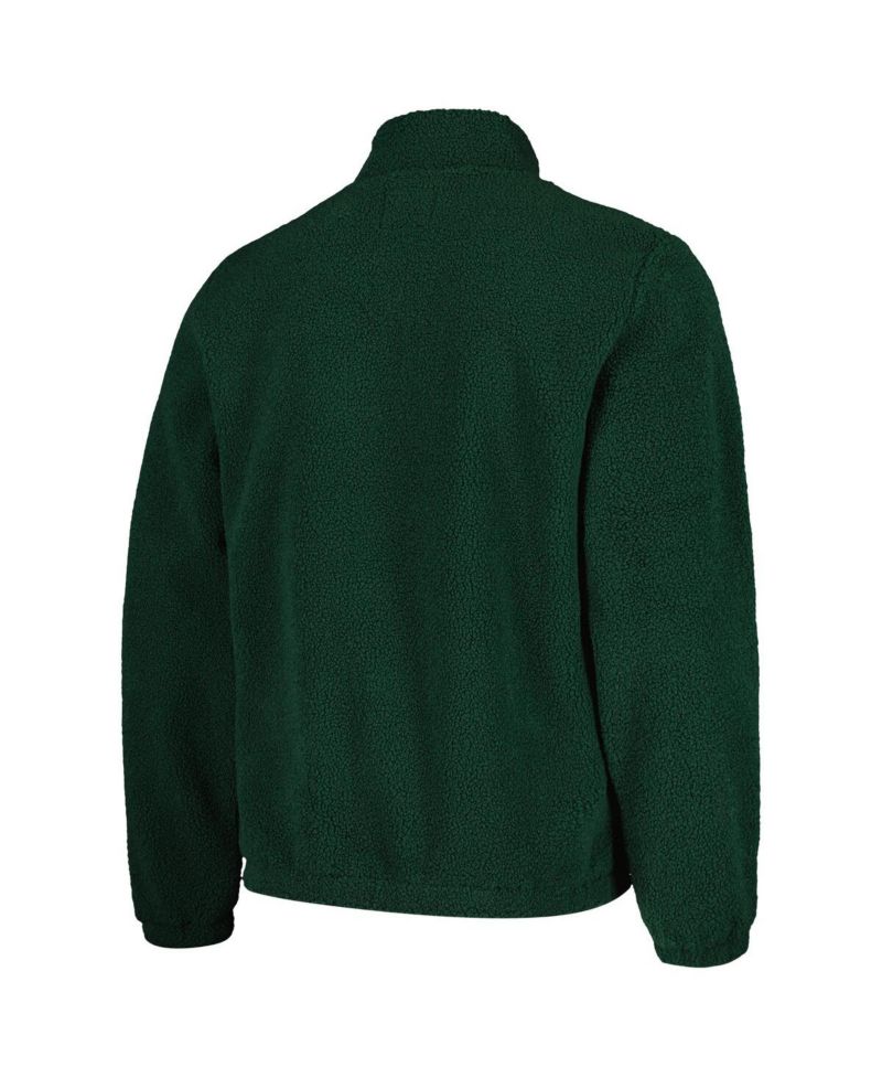 Men's Green Michigan State Spartans Pinch Runner Half-Zip Top