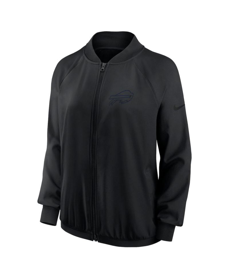 Women's Black Buffalo Bills Raglan Full-Zip Jacket