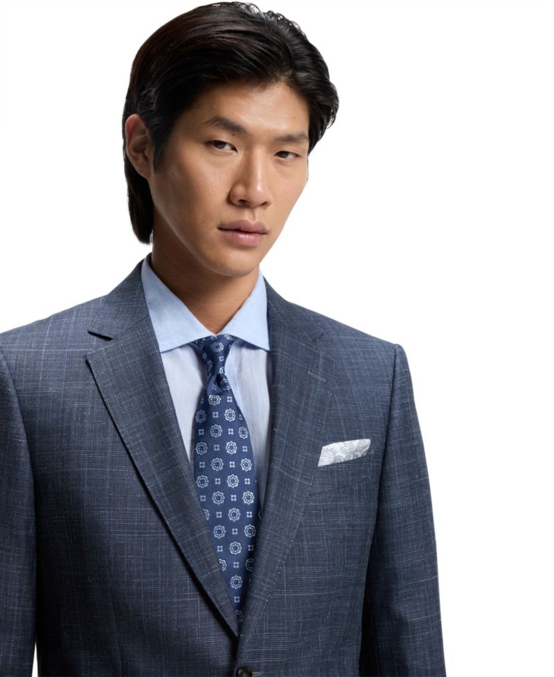 Men's Wool Blend Two-Piece Slim-Fit Suit