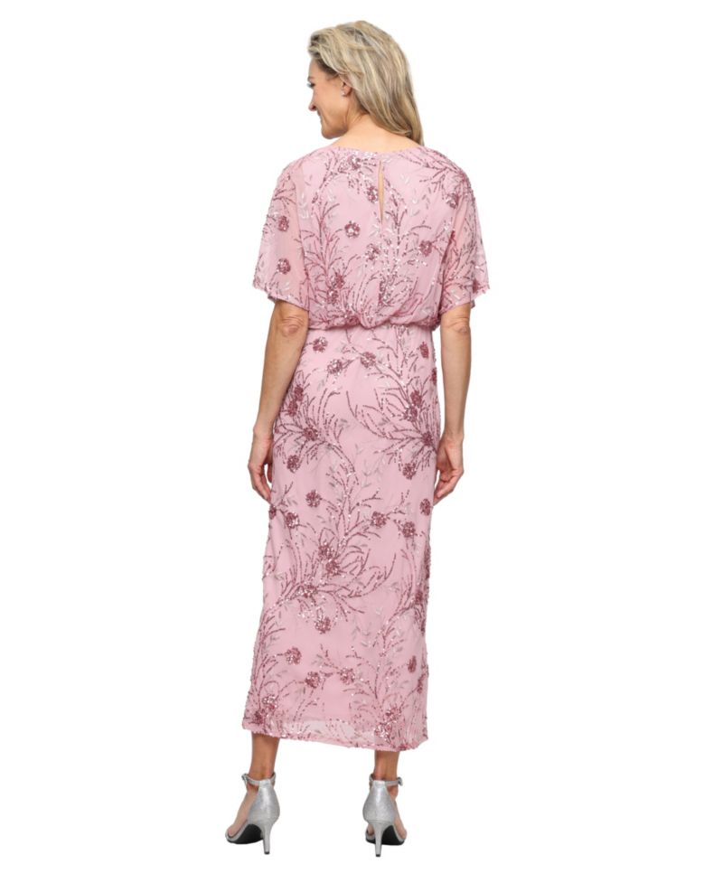 Petite Sequined Blouson Dress