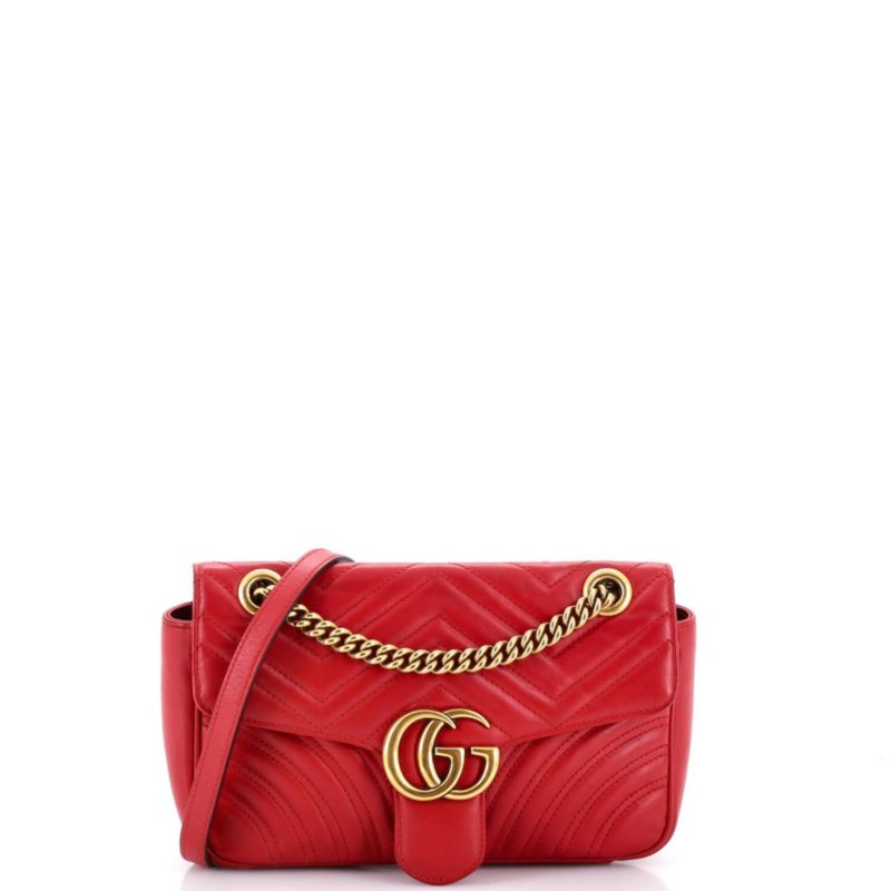 Small GG Marmont Flap Bag Matelasse Leather