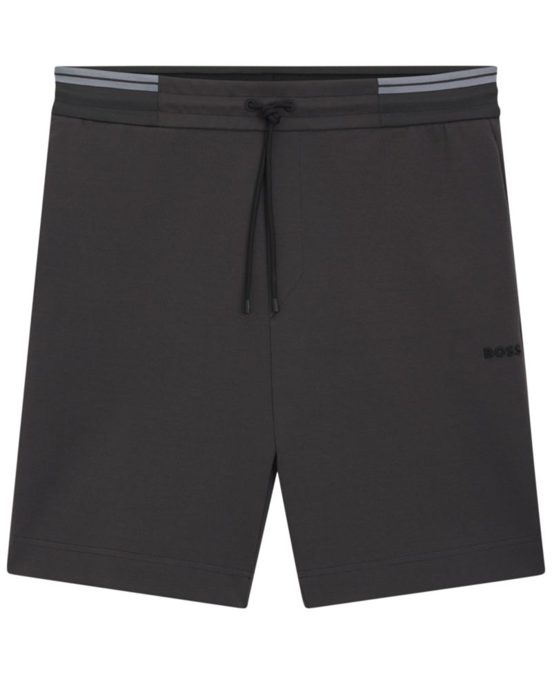 Men's Cotton-Blend Stripe Detail Shorts