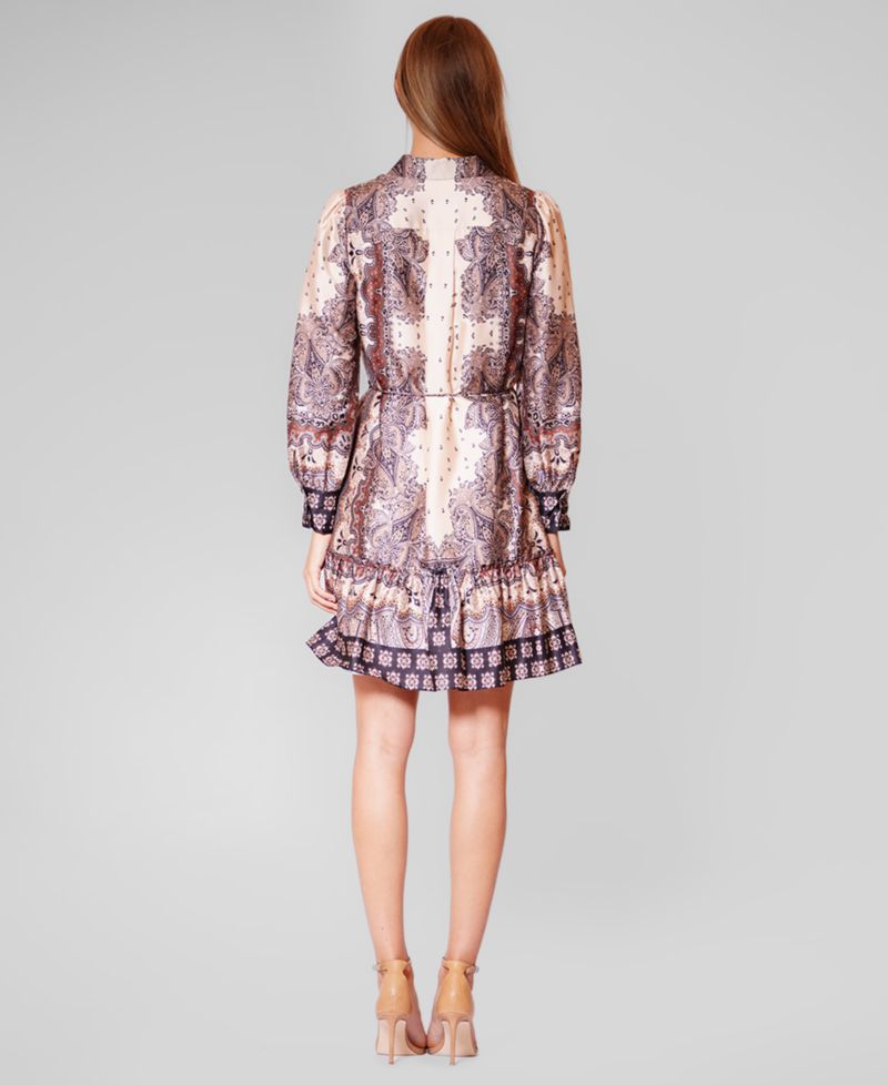 Women's Collared Tiered Shirt Dress