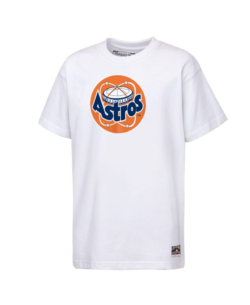 Big Boys and Girls White Houston Astros Cooperstown Concession T-Shirt