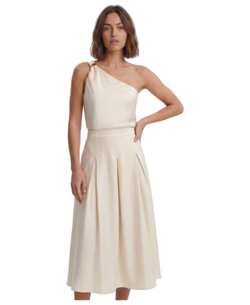 Women's Satin One Shoulder Top