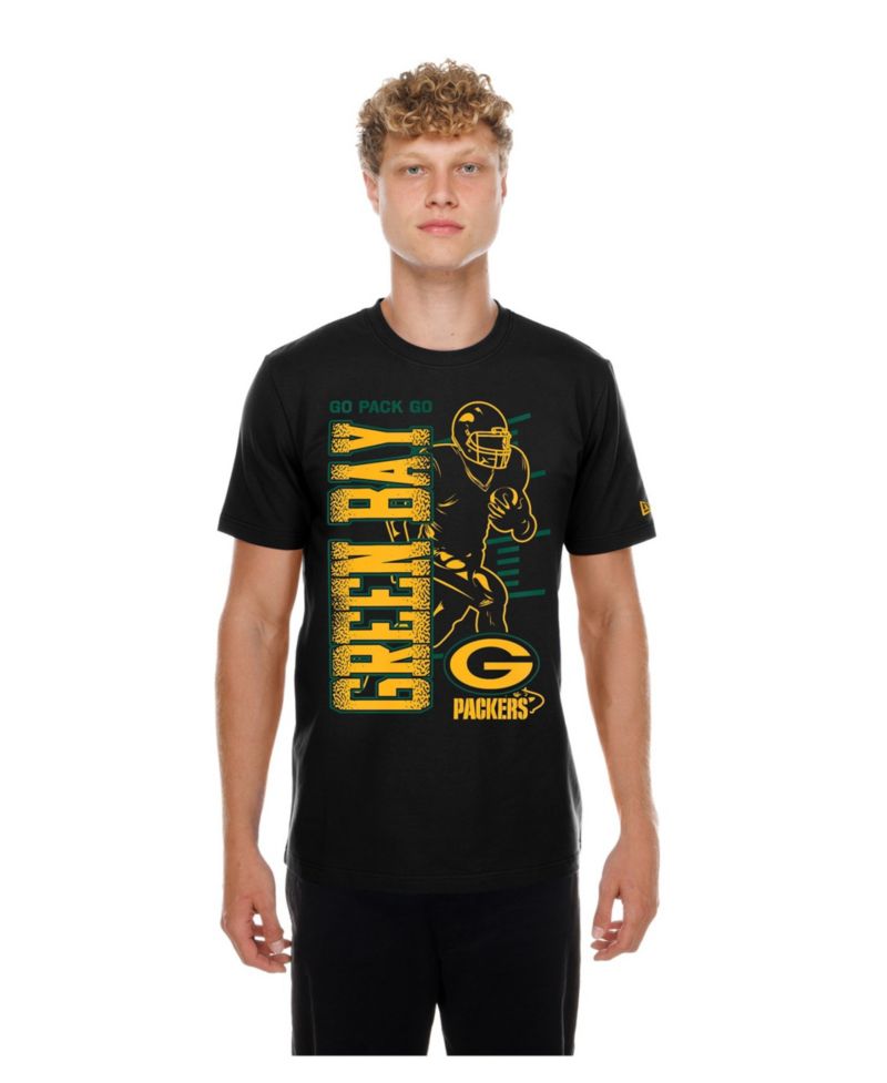 Men's Green Bay Packers Screen-Print Crew-Neck T-Shirt