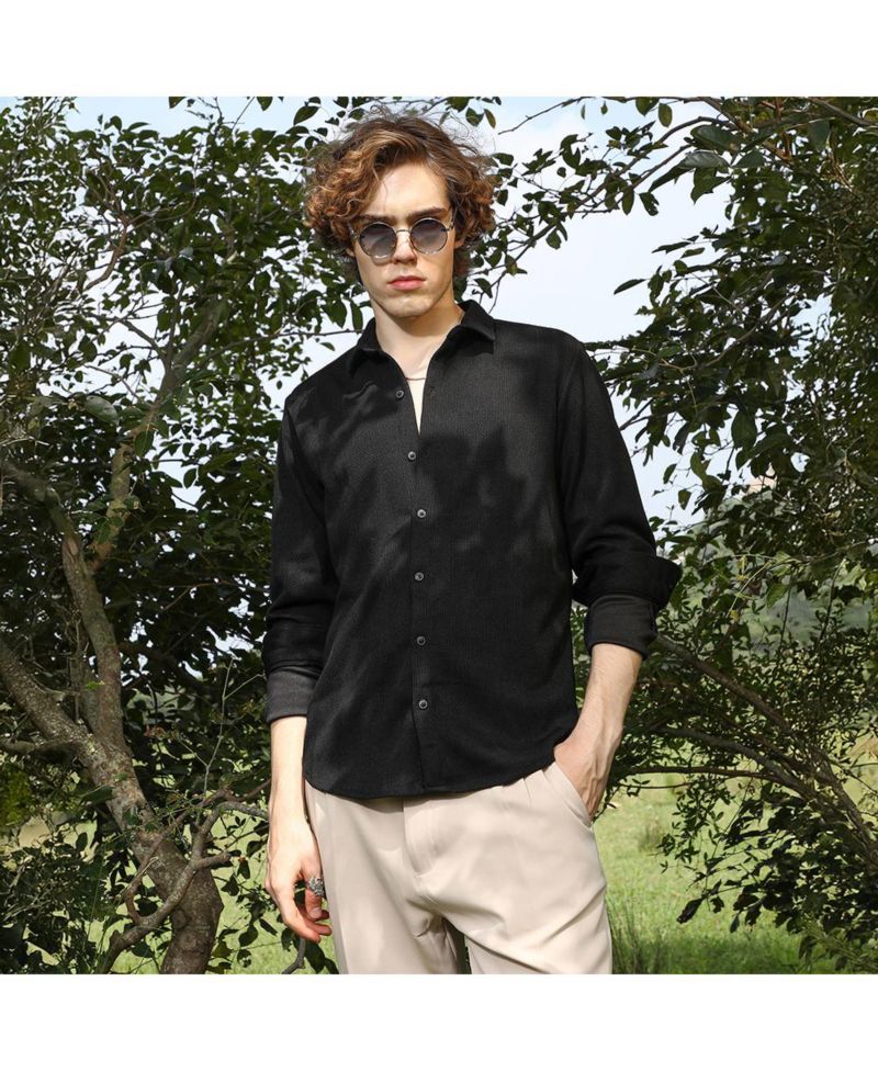 Men's Solid Knit Shirt