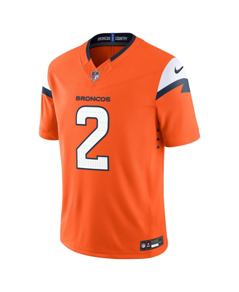 Men's Patrick Surtain II Orange Denver Broncos Vapor F.U.S.E. Stitched Limited Jersey