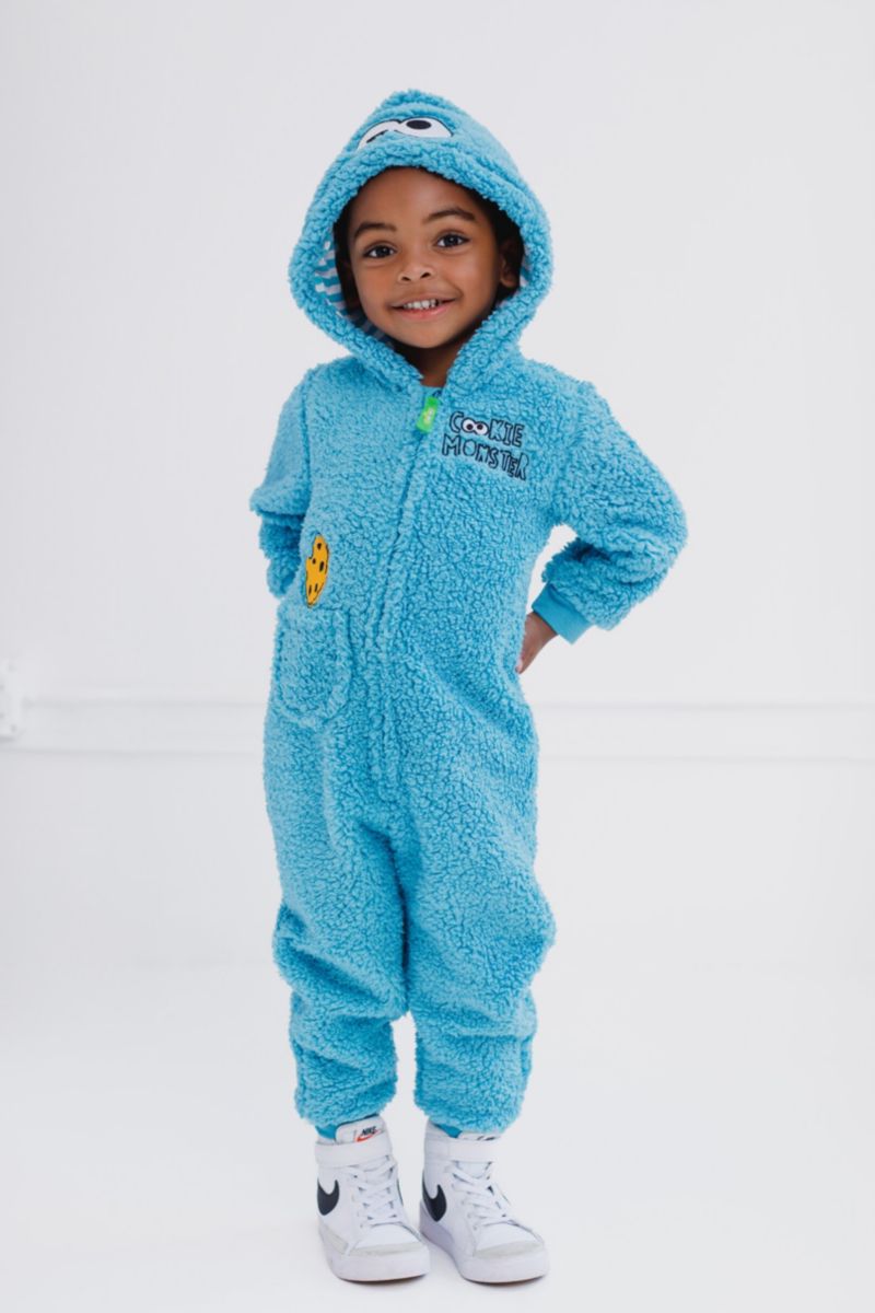 Toddler Boys Cozy Sherpa Zip Up Cosplay Costume Coverall Newborn to (Newborn - 4T