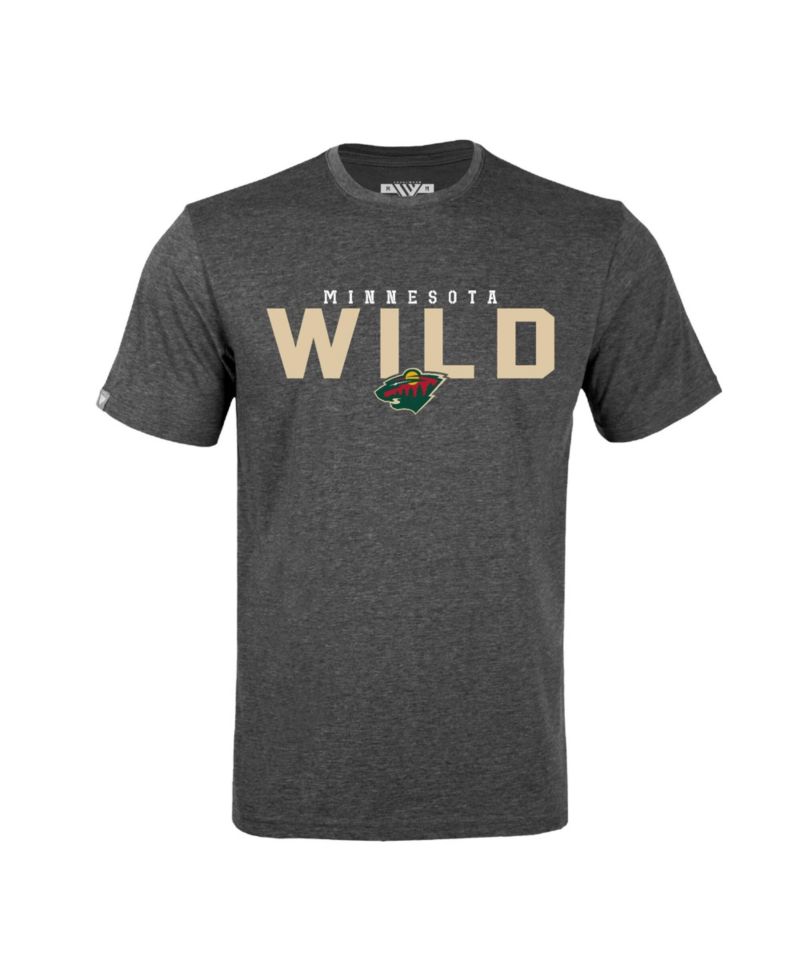 Men's Kirill Kaprizov Gray Minnesota Wild Richmond Name & Number T-Shirt