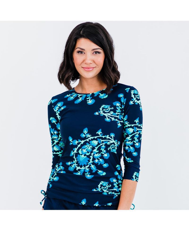 Women's 3/4 Sleeve Rash Guard UPF 50+ Margaux Swim Top