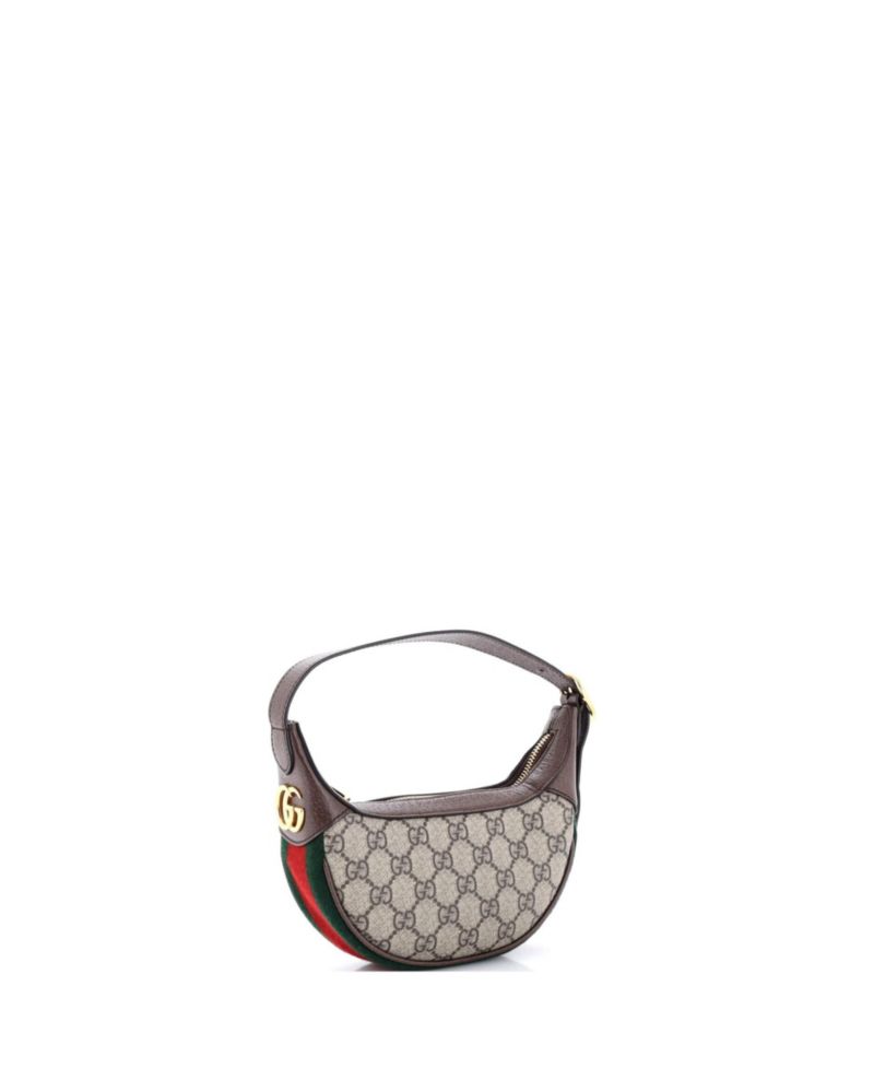 Mini Ophidia Half Moon Bag GG Coated Canvas