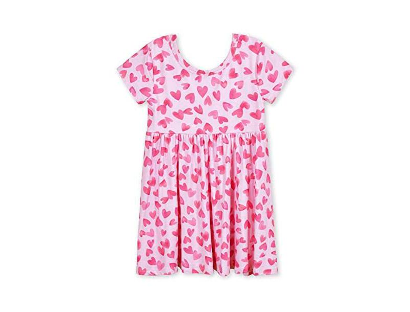 Baby Girls Midnight Floral Short Sleeve Twirl Dress