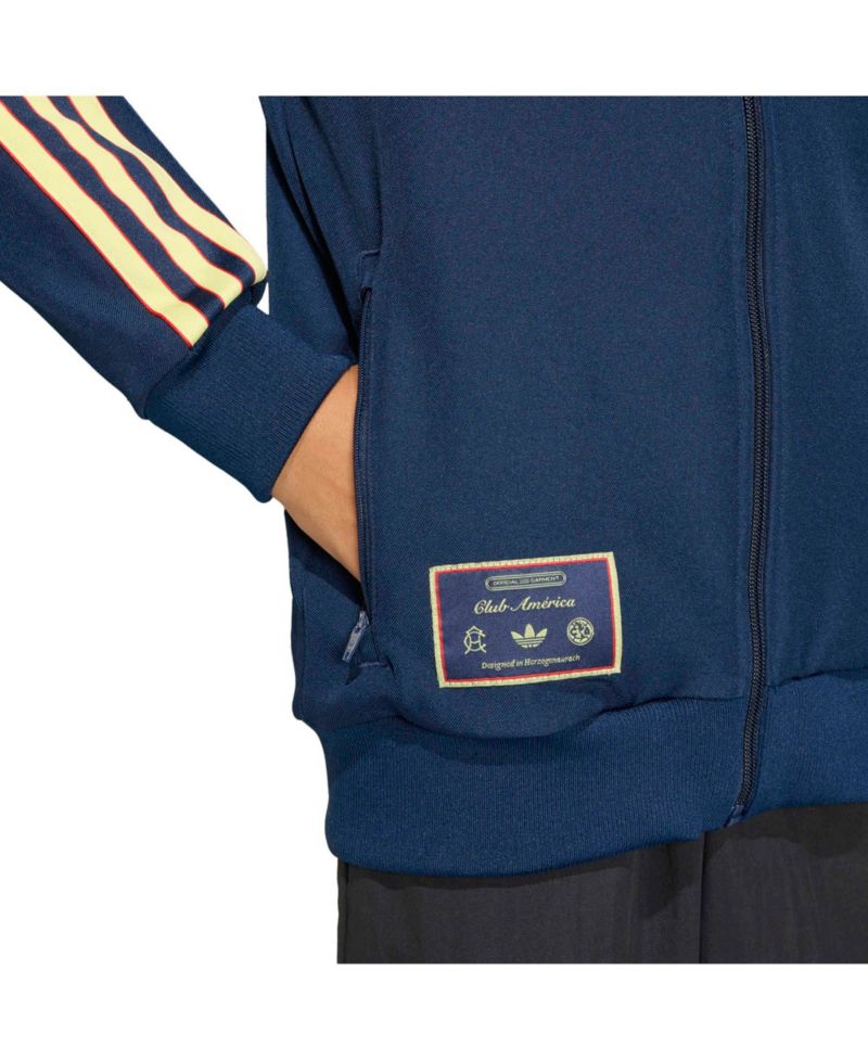 Big Boys and Girls Navy Club America Terrace Icons Full-Zip Track Top