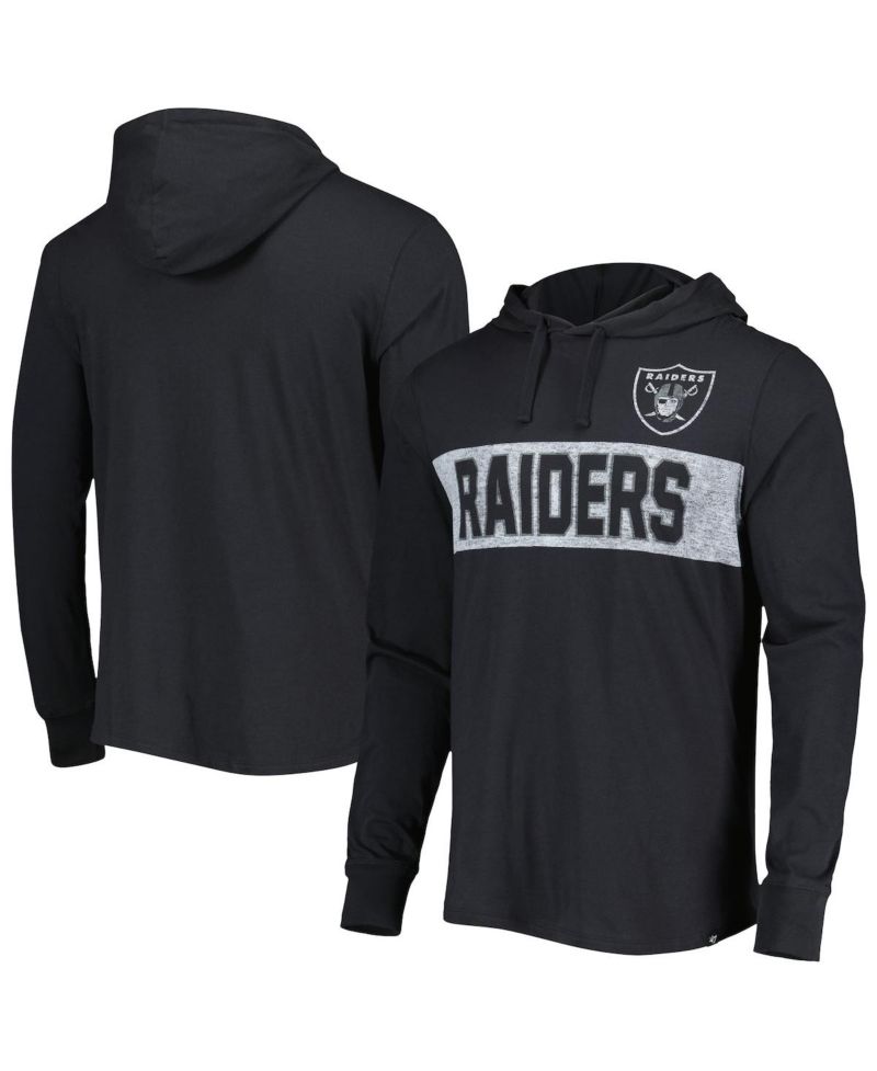Men's Black Las Vegas Raiders Field Franklin Pullover Hoodie