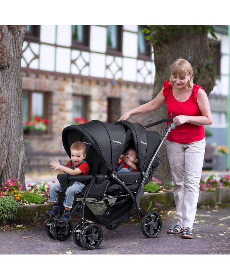 Baby Twin Double Stroller Lightweight Travel Stroller Pushchair
