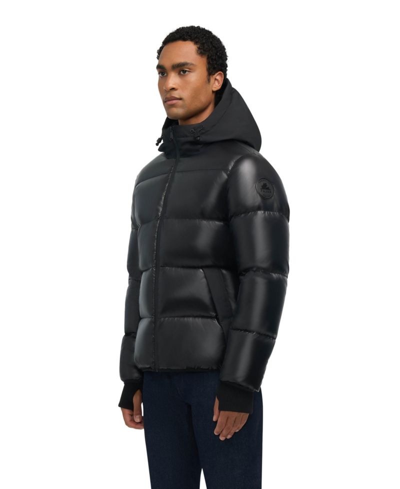Men’s Rikuto Boxy Channel Quilted Puffer with Fixed Hood