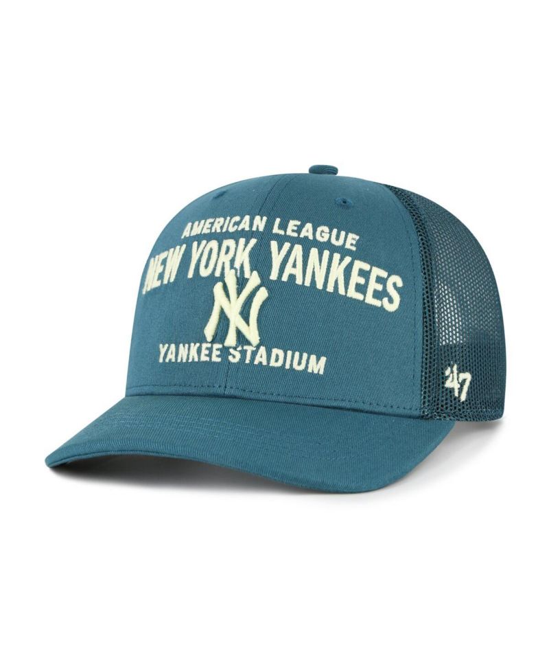 Men's Teal New York Yankees Contemporary Hitch Adjustable Trucker Hat