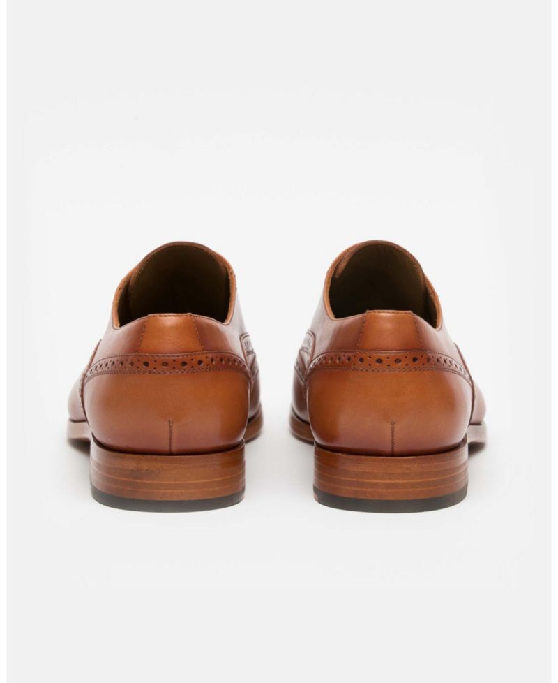 Men's Beck Handcrafted Brogue Wingtip Leather Dress Shoes