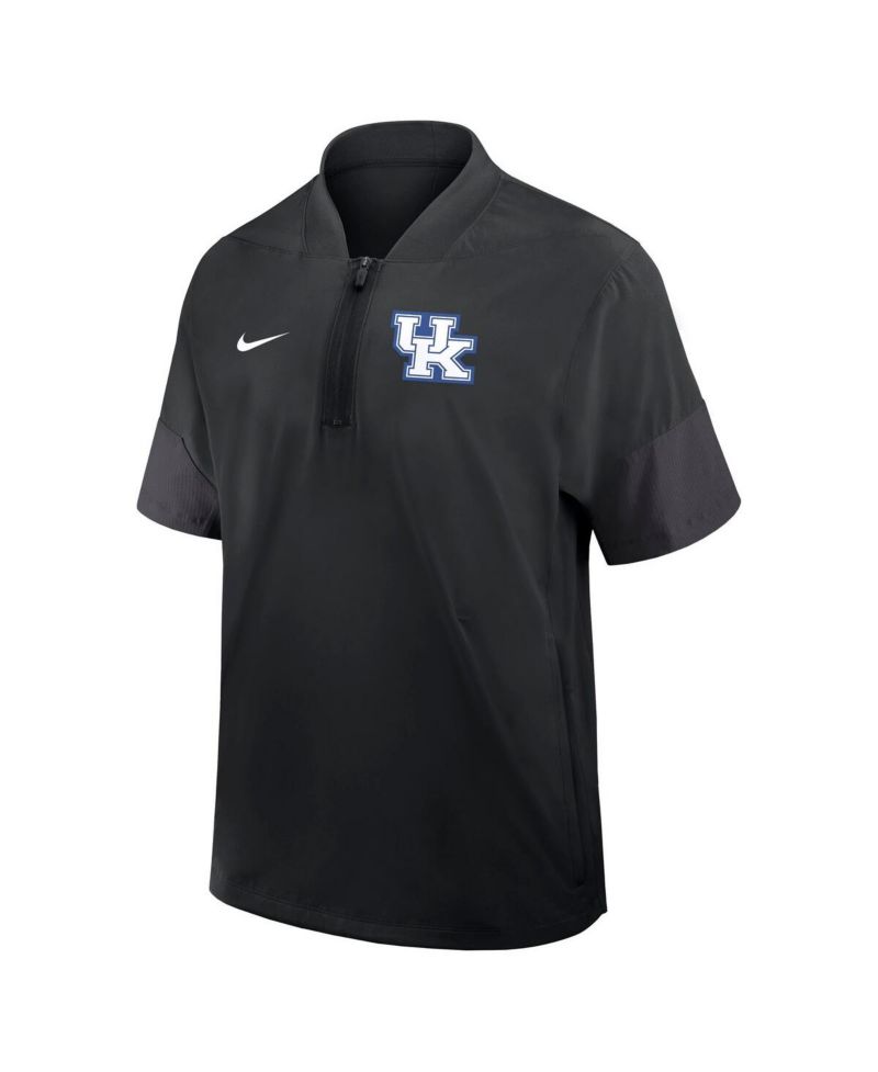 Men's Black Kentucky Wildcats 2025 Sideline Coaches Lightweight Short Sleeve Jacket