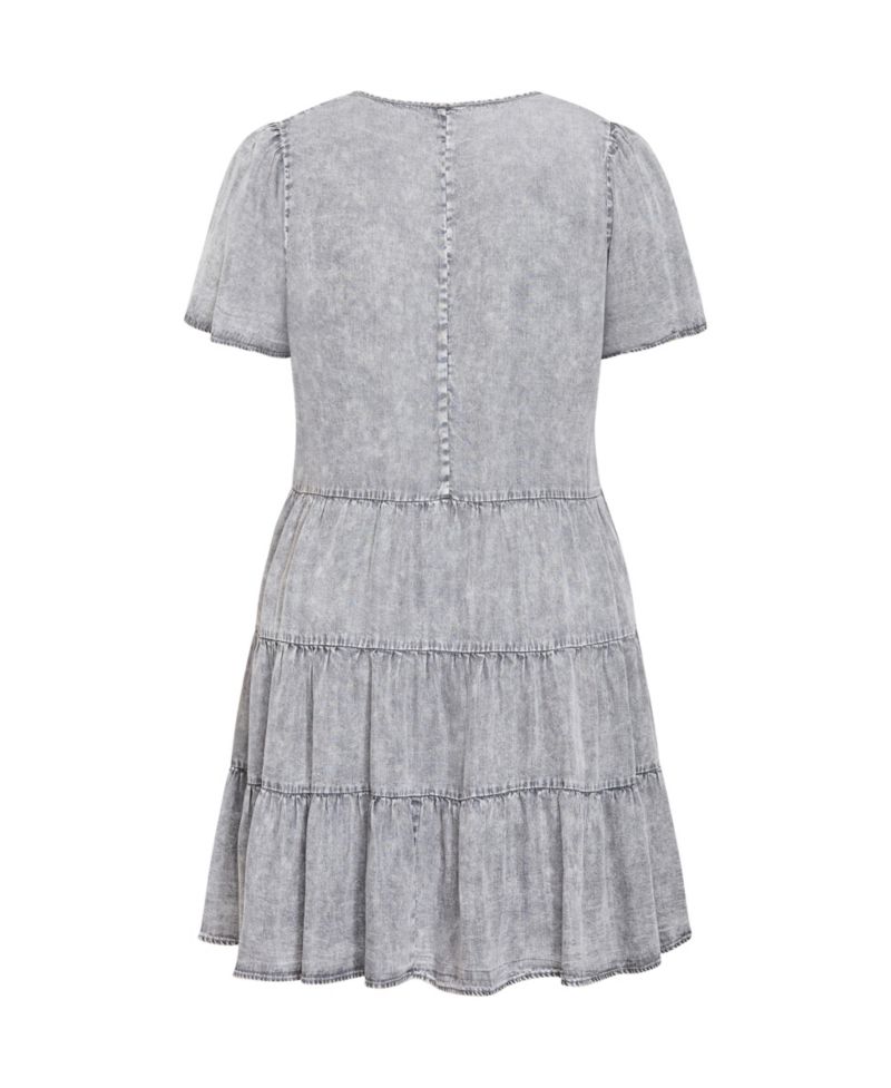 Women's Denim Tier Dress