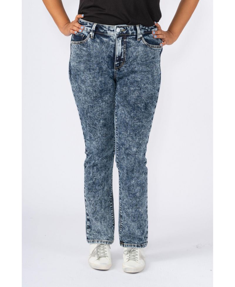 Women's High Rise Straight Jeans