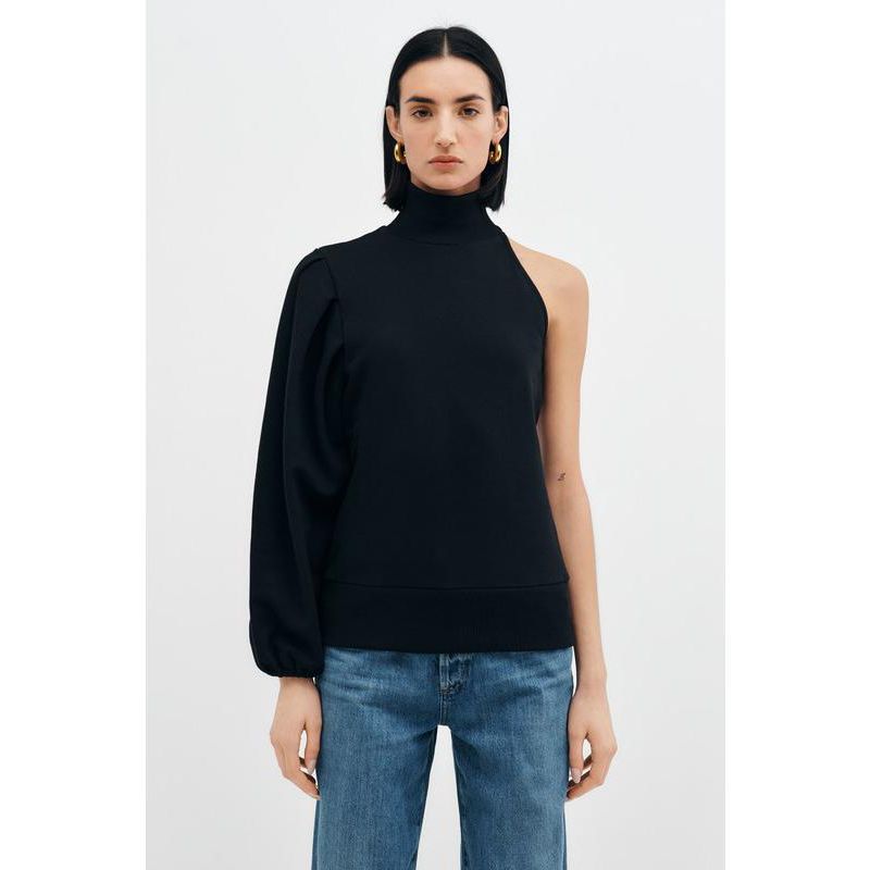 Women's Rhett One Voluminous Sleeve Asymmetric Casual Sweatshirt