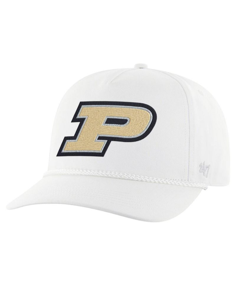 Men's White Purdue Boilermakers Rope Hitch Adjustable Hat