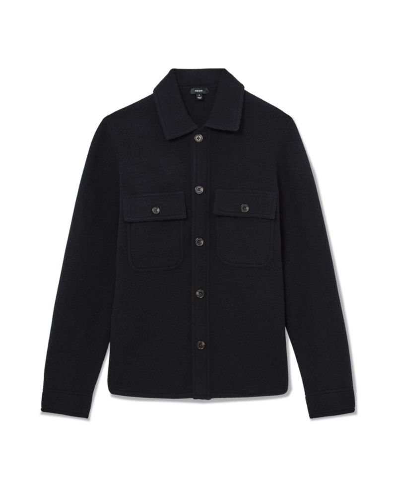 Men's Banstead Brushed-Wool Relaxed-Fit Overshirt