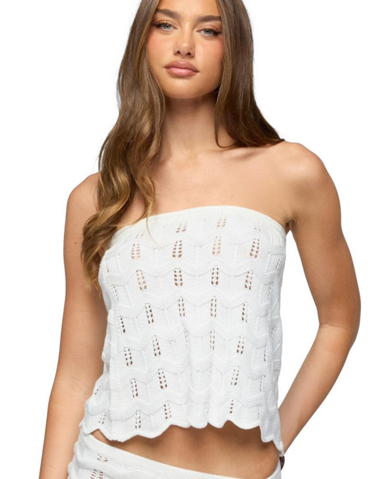 Women's Isola Strapless Crochet Top