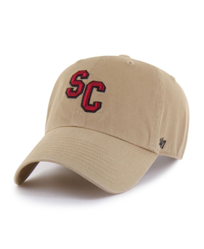 Men's '47 Khaki South Carolina Gamecocks Vault Clean Up Adjustable Hat