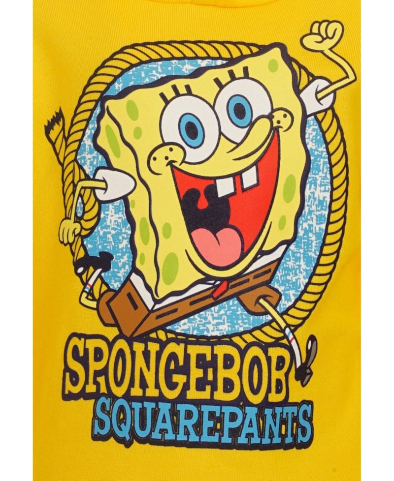 Nickelodeon SpongeBob Square Pants Boys Fleece Pullover Hoodie and Pants Set Toddler| Child