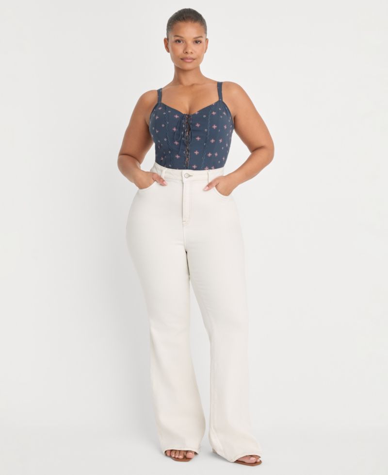 Women's Dolly Joleans Mid-Rise Flared-Leg Jeans