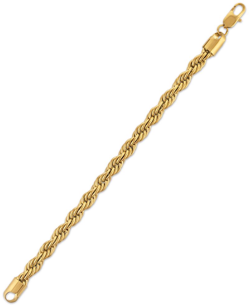 Rope Chain Bracelet in Stainless Steel